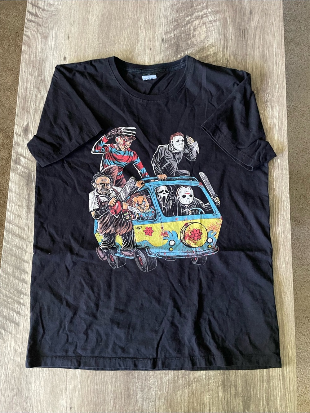 Horror Icons Black Graphic Tee